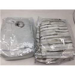 Lot of 2 Assorted Curtain Panels 78 inch