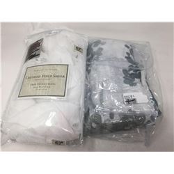 Set of 2 Sheer Curtain Panels