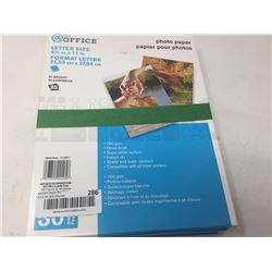 Letter Size 8.5 x 11 inch Photo Paper (6 x 30 sheets)