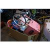 Image 1 : PALLET OF RETURNED POPCORN MAKER, LIGHT FIXTURE, GRASS SEEDER, ETC