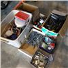 Image 1 : LOT OF HARDWARE, TOOLS, BUILDING MATERIAL, AND MORE