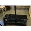 Image 2 : 2 TIER METAL AND GLASS ENTERTAINMENT STAND W/ BUILT IN TV MOUNT