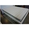 Image 2 : WHITE IKEA QUEENSIZE BEDFRAME AND SALTON MATTRESS