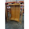 Image 2 : OAK GLASS DOOR DISPLAY CABINET