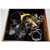 Image 2 : WOODEN BOX OF ASSORTED WATCHES