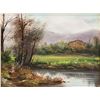 Image 1 : American Oil on Board Landscape N Loret