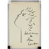 Image 2 : Jean Cocteau French Ink on Paper Inscribed