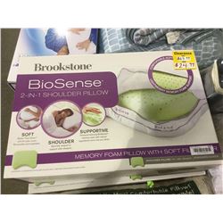 Brookstone2-in-1 Queen Size Memory Foam Shoulder Pillow