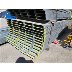 Pallet Lot of Metal Studs (6"x10ft, approx. 120 pieces)