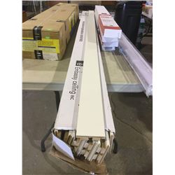 Boulanger Ceiling Crossbar - Embassy - White - 10/Box (5/8" x 3" x 8')