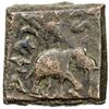 Image 2 : INDO-GREEK: Zoilos II, ca. 55-35 BC, AE square hemiobol (3.88g). VF