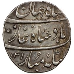 MUGHAL: Shah Jahan II, 1719, AR rupee (11.49g), Surat, AH1131 year one (ahad). EF