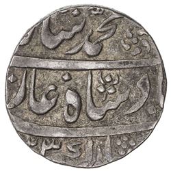 MUGHAL: Muhammad Shah, 1719-1748, AR rupee, Lakhnau, AH1123 (sic) year 2. VF