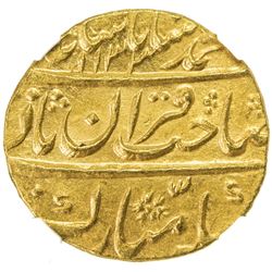MUGHAL: Muhammad Shah, 1719-1748, AV mohur, Shahjahanabad (Delhi), AH1133 year 2. NGC MS64