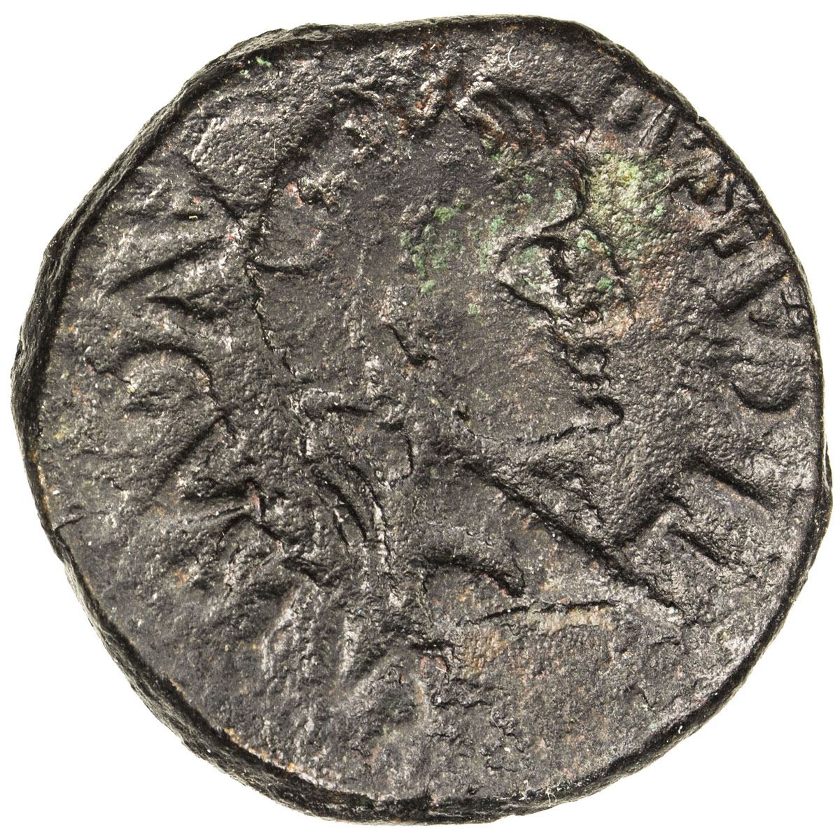Spain Tiberius Ad 14 37 Ae 27mm 14 07g Celsa Hispania
