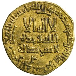 ABBASID: al-Mansur, 754-775, AV dinar (3.90g), NM, AH158. VF