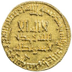 ABBASID: al-Mahdi, 775-785, AV dinar (4.26g), NM, AH165. AU