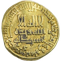 ABBASID: al-Rashid, 786-809, AV dinar (4.24g), NM (Madinat al-Salam), AH186. VF