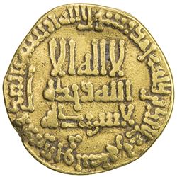 ABBASID: al-Rashid, 786-809, AV dinar (4.12g), NM (Madinat al-Salam), AH186. F-VF