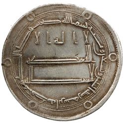 ABBASID: al-Rashid, 786-809, AR dirham (2.91g), Abarshahr, AH192. VF