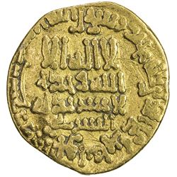 ABBASID: al-Ma'mun, 810-833, AV dinar (3.80g), Misr, AH200. F