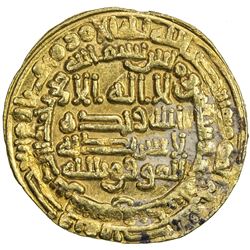 ABBASID: al-Mu'tamid, 870-892, AV dinar (4.24g), Samarqand, AH273. EF