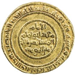 FATIMID: al-Mustansir, 1036-1094, AV dinar (4.10g), Misr, AH428. VF