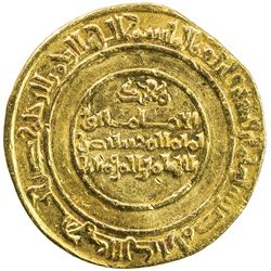 FATIMID: al-Mustansir, 1036-1094, AV dinar (4.28g), Misr, AH438. VF