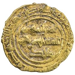 FATIMID: al-Mustansir, 1036-1094, AV 1/4 dinar (1.01g), Siqilliya, AH4(3)1. VF