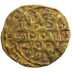 FATIMID: al-Mustansir, 1036-1094, AV stellate 1/4 dinar (1.00g), MM, DM. VF-EF