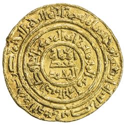 FATIMID: al-Hafiz, 1131-1149, AV dinar (3.98g), Misr, AH540. VF