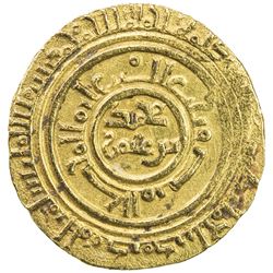 AYYUBID: al-Mansur Muhammad, 1198-1199, AV dinar (5.87g), al-Iskandariya (Alexandria), AH595. EF