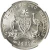 Image 2 : AUSTRALIA: George V, 1910-1936, AR florin, 1931. NGC MS64