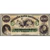 Image 1 : 1800's $100 Citizens Bank of Louisiana Obsolete Bank Note