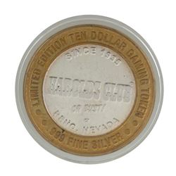 .999 Fine Silver Harold's Club Reno, Nevada $10 Limited Edition Gaming Token