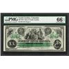 Image 1 : 1872 $20 State of South Carolina Revenue Bond Obsolete Note PMG Gem Uncirculated