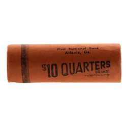 Roll of (40) Brilliant Uncirculated 1954 Washington Quarter Coins