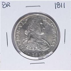 1811-HI Mexico 8 Reales Ferdin VII Silver Coin