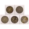 Image 2 : Lot of (5) 1934-S $1 Peace Silver Dollar Coins