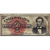 Image 1 : March 3, 1863 50 Cents Fourth Issue Lincoln Fractional Currency Note
