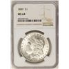 Image 1 : 1889 $1 Morgan Silver Dollar Coin NGC MS64