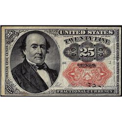 1874 Twenty-Five Cents Fifth Issue Fractional Currency Note