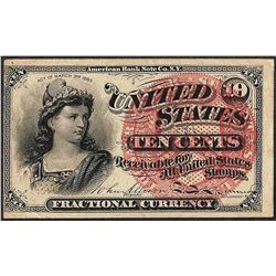 March 3, 1863 Ten Cents Fourth Issue Fractional Currency Note