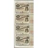 Image 1 : Uncut Sheet of (4) State of Louisiana Baby Bond Obsolete Notes