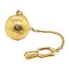 Image 1 : 14KT Yellow Gold Key Fob with Attached 18KT Yellow Gold Globe