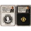 Image 1 : 1792-2017 Half Disme 1/10 oz. Gold & 1oz. Silver Medals NGC PF70 W/ Moy Signatur