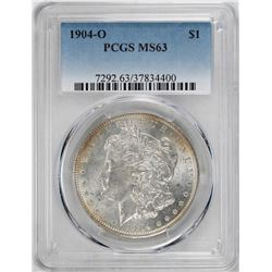 1904-O $1 Morgan Silver Dollar Coin PCGS MS63