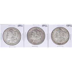 Lot of (3) 1892 $1 Morgan Silver Dollar Coins
