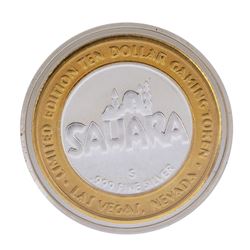.999 Silver Sahara Hotel & Casino Las Vegas $10 Casino Limited Edition Gaming To