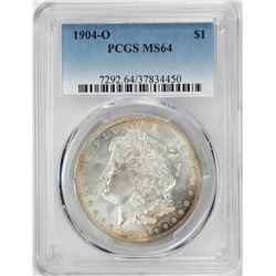 1904-O $1 Morgan Silver Dollar Coin PCGS MS64